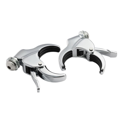 49mm Detachable Windshield Clamps Fit For Harley V-Rod Super Glide Fat Bob 18-Up