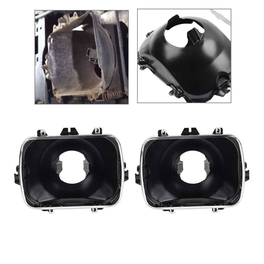 2PCS Headlight Mounting Bucket Kit For Chevrolet Express GMC Cadillac