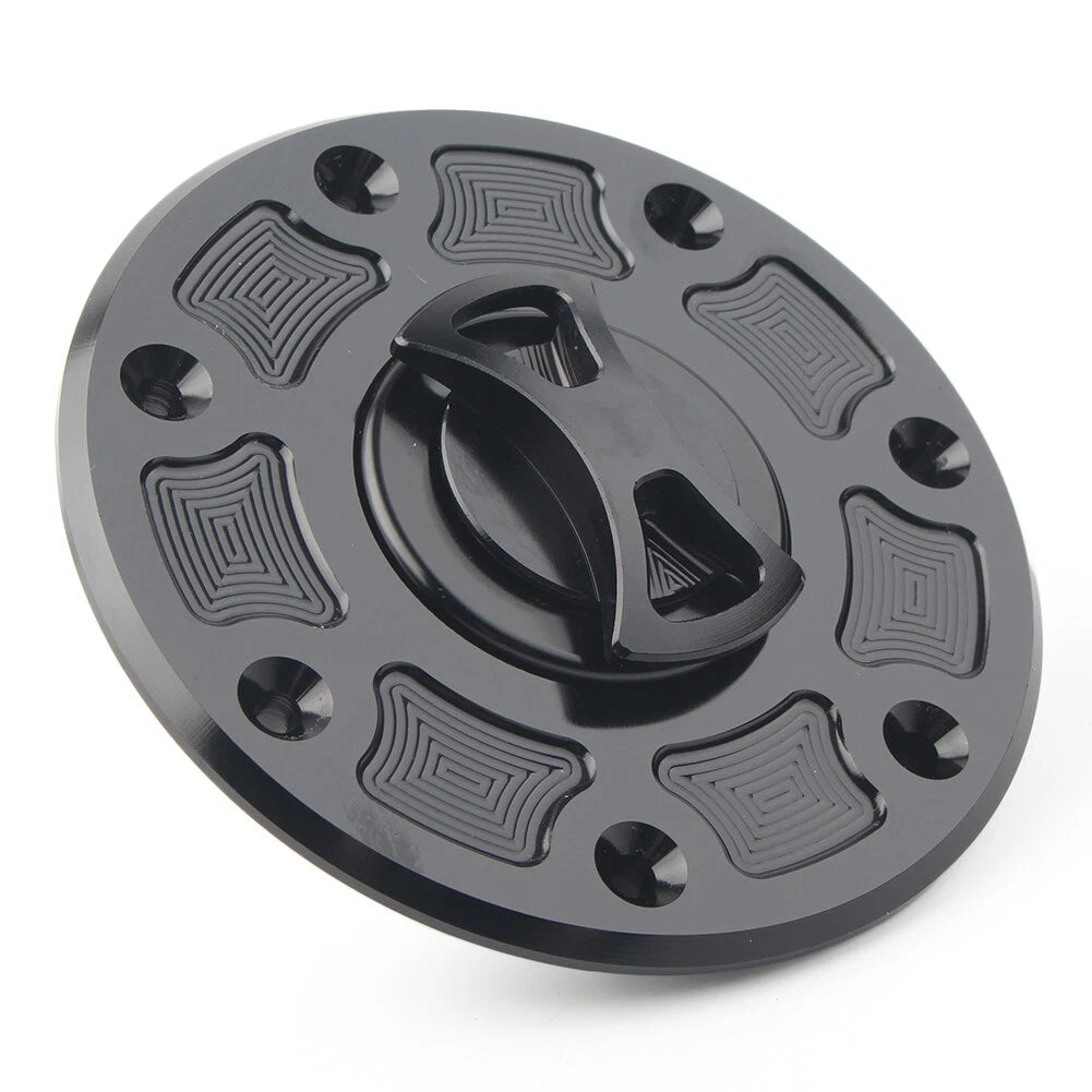 Fuel Gas Tank Cap Cover For Kawasaki NINJA 500 ZX-6 ZX-7 ZX-9 ZRX-1100 GPZ500 bk