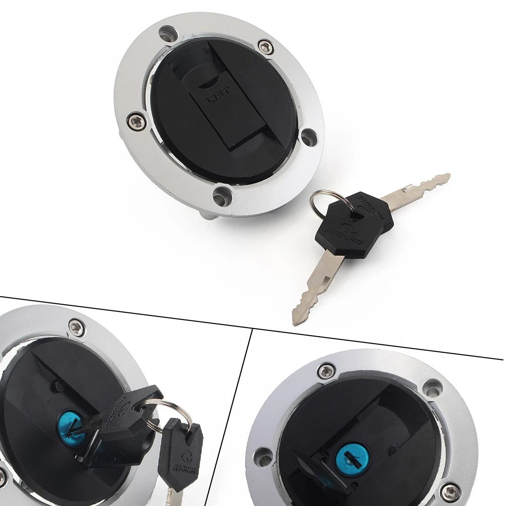 Fuel Tank Gas Cap Cover Lock Keys For Suzuki SV 650 1000 1000S SFV650 Gladius
