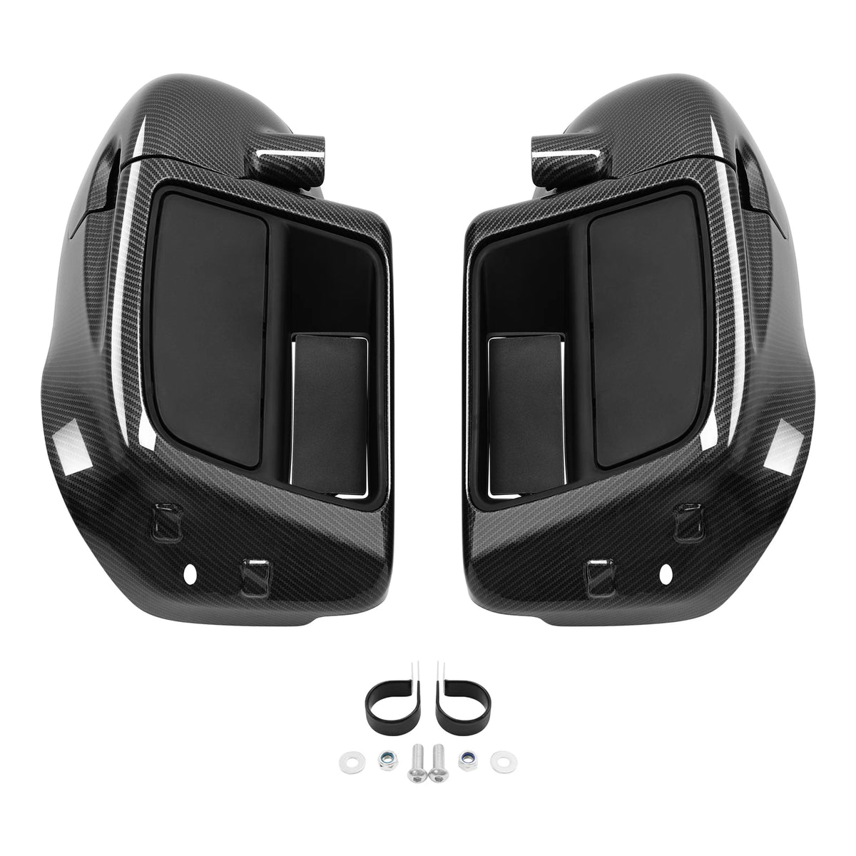 Carbon Fiber Lower Vented Fairing Glove Box For Harley Touring Road King 2014-Up