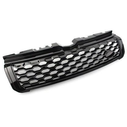Front Bumper Center Upper Grille Glossy Black For Range Rover Evoque 2010-2018
