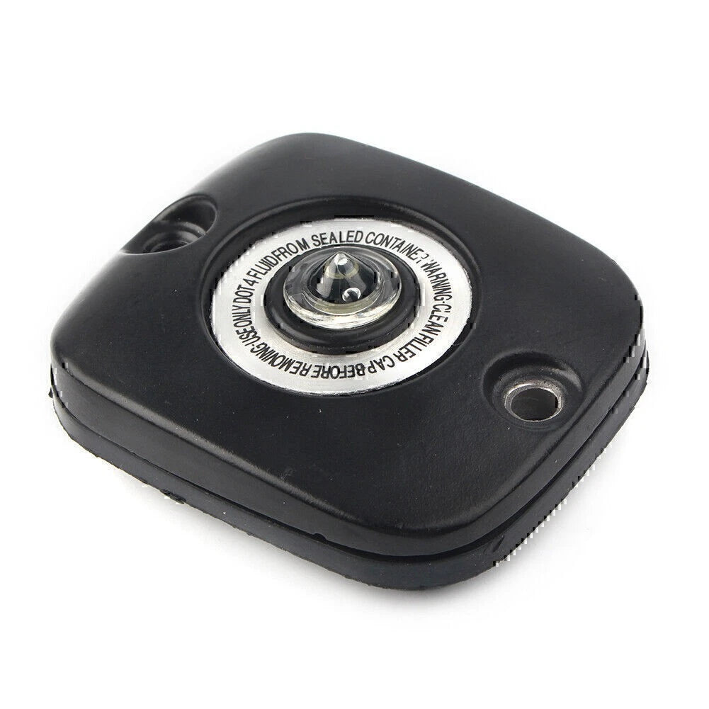 Black Front Brake Master Cylinder Cover For Harley Big Twin 96-up VRSC Sportster