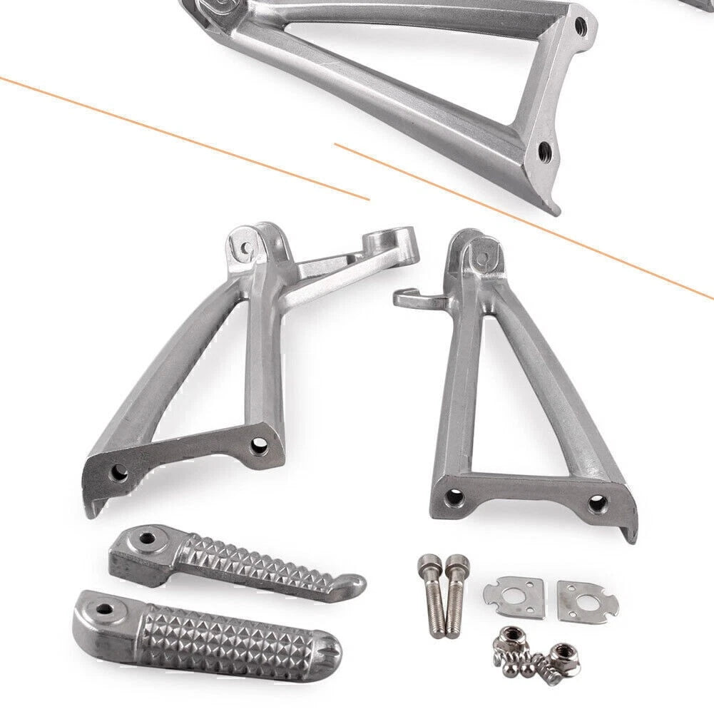 Rear Rider Footrest Foot Pegs Brackets for Yamaha YZF R6 2003-05 R6S 2003-08