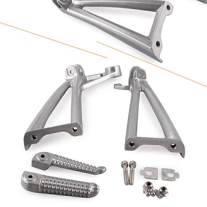 Rear Rider Footrest Foot Pegs Brackets for Yamaha YZF R6 2003-05 R6S 2003-08