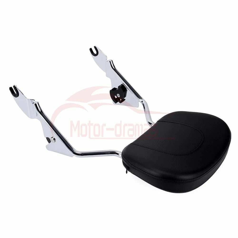 Sissy Bar Passenger Backrest & Pad For Harley Street Glide Road King 2009-2023
