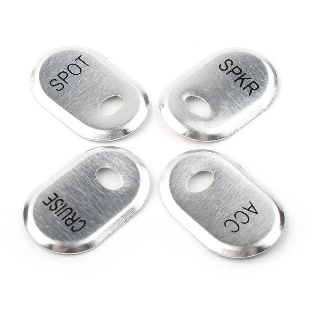 Brushed Panel Switch Covers Fit Harley Touring Electra Glide Road Glide Chrome