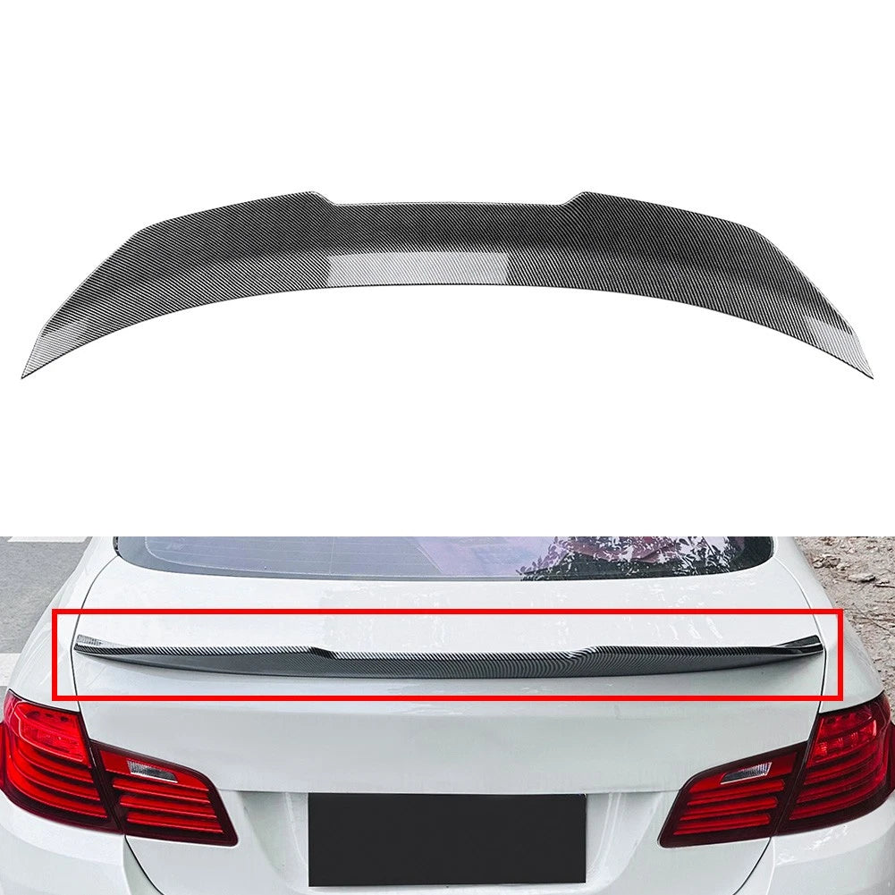 Rear Trunk Spoiler Wing Lip For BMW 5 Series F10 M5 Sedan 2011-2017 Carbon Fiber