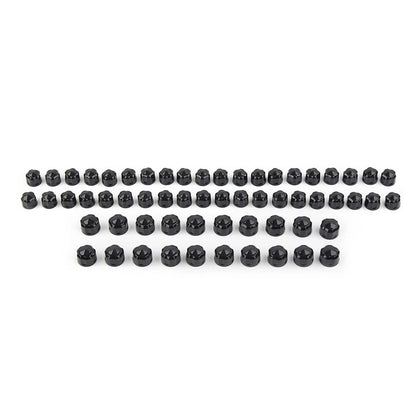 1 Set Engine Bolt Caps Cover Plastic Black For Harley Road Street Glide Softail