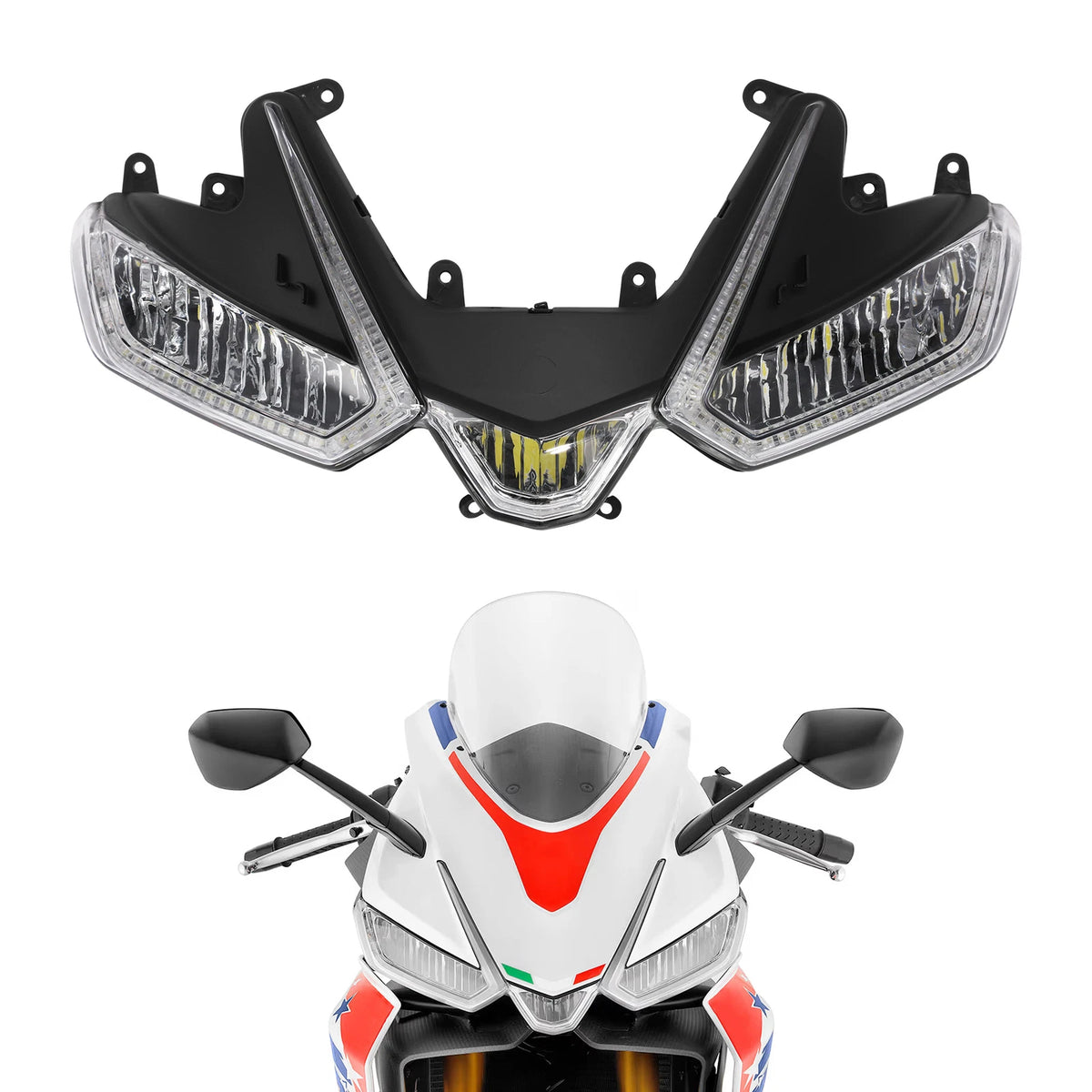 Front LED Headlight Lamp Assembly For Aprilia RS660 RSV4 1100 TuonoV4 1100 21-25