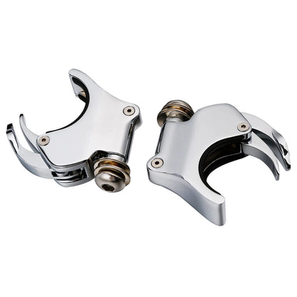 Smoke Windshield Windscreen & 49MM Quick Clamps For Harley FXBB FXBR FXBRS 18-Up