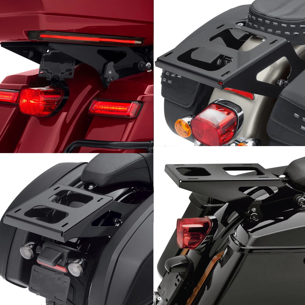 Detachable Two-Up Tour Pak Pack Mounting Luggage Rack For Harley Touring 2014-23