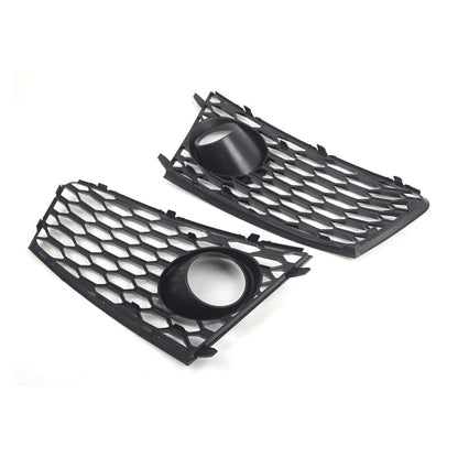 Front Bumper Fog Light Frame Grille Cover For Audi RS7 2014-2018