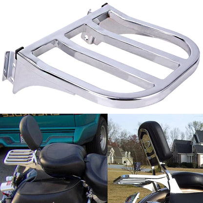 Rear Backrest Luggage Rack For Harley Sportster XL 883 2004-UP Softail 1984-2005