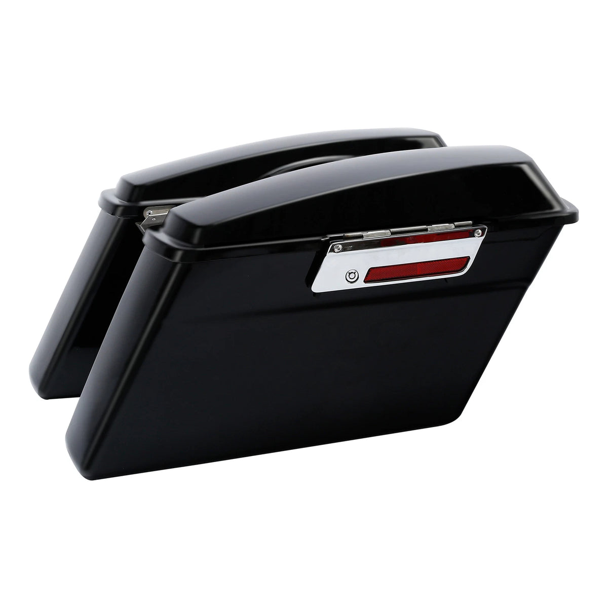 Matte Black Hard Saddle Bags Trunk Fit For Harley Touring Electra Glide 94-13 US