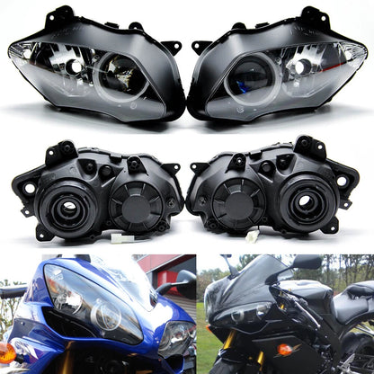 Left Right Headlight Headlamp Assembly For Yamaha 2007 2008 YZF R1 YZF-R1 YZFR1