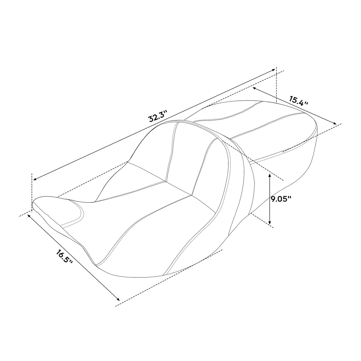 Rider Driver & Passenger Seat Fit For Harley Touring Electra Road Glide 09-23 22