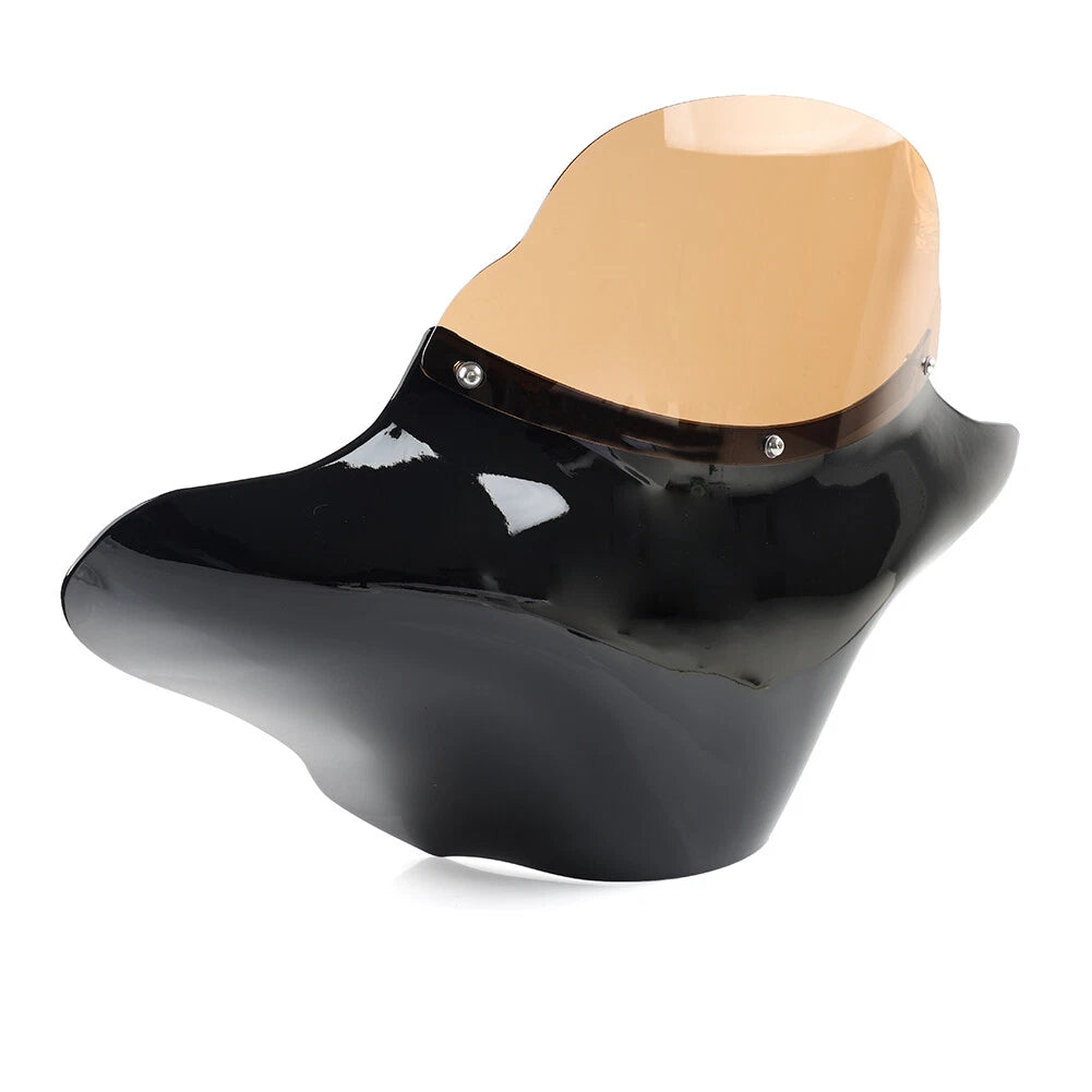 Front Outer Batwing Fairings Fit Harley Touring Road King Softail Glossy Black