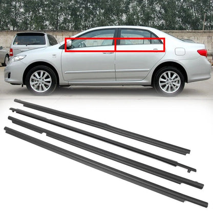 4X Weatherstrip Window Moulding Trim Seal Belt for Toyota Corolla 2009-2012 USA