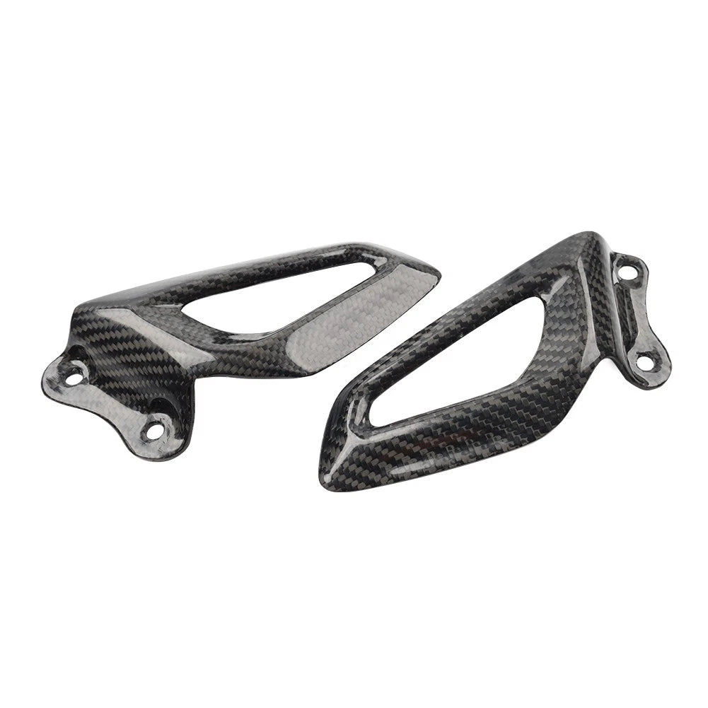 Carbon Fiber Rearset Footrest Plate Heel Guard For BMW S1000RR19-24 M1000RR 21+