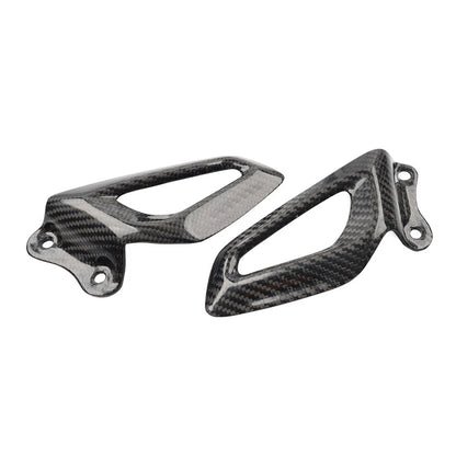 Carbon Fiber Rearset Footrest Plate Heel Guard For BMW S1000RR19-24 M1000RR 21+
