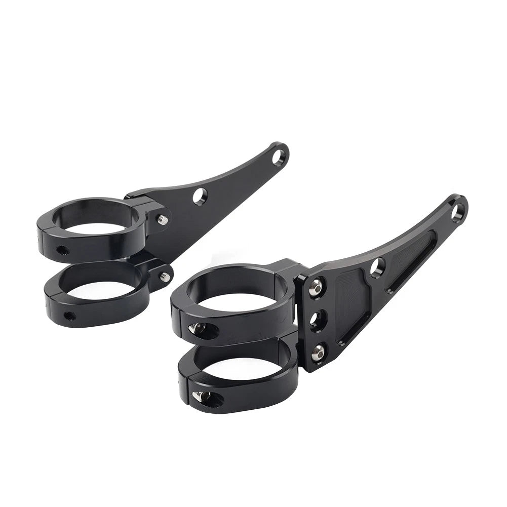 45MM Motorcycle Headlight Bracket Mount Clamp Fork Tube Holder For Harley