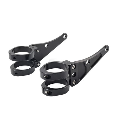 45MM Motorcycle Headlight Bracket Mount Clamp Fork Tube Holder For Harley