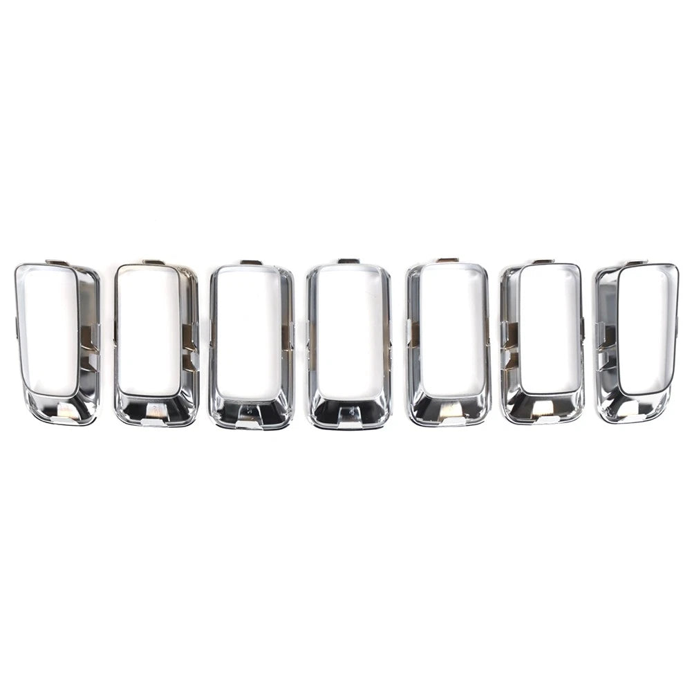 Front Grille Insert Cover Frame Grille Molding Chrome For Jeep Compass 2011-2017