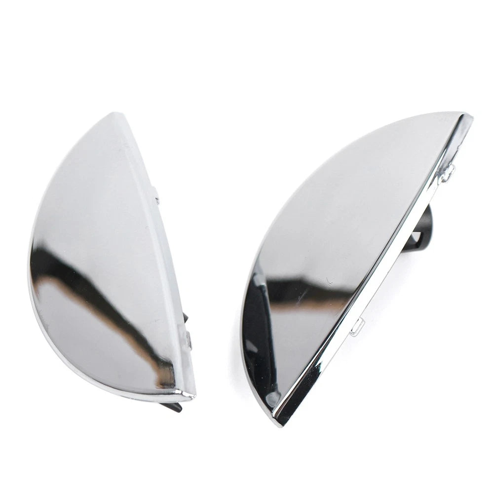2pcs Chrome Headlight Washer Nozzle Cover For BMW Mini Cooper R50 R52 R53 01-06