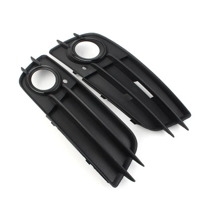 1 Pair Black Front Bumper Fog Light Grille Cover For Audi A4 B8 S4 2008-2012 US