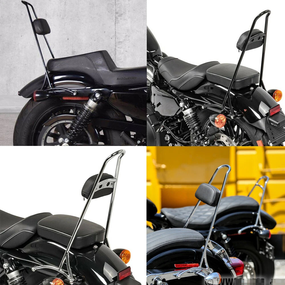 20" Tall Sissy Bar Backrest For 2004+ Harley Sportster XL XR Iron 883 1200 48 72