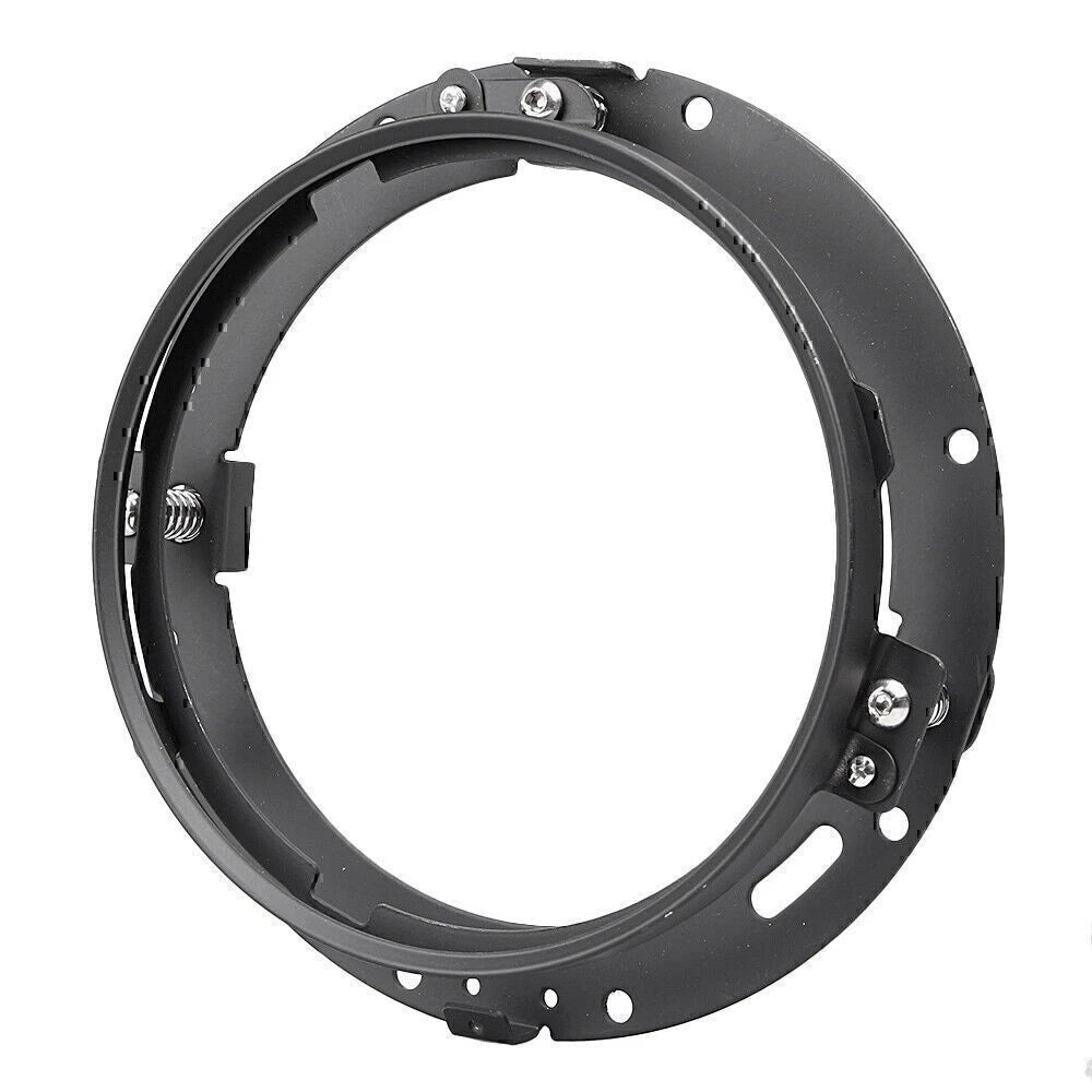 LED 7" Round LED Headlight Ring Bracket Fit Touring Softail Mounting HID Black