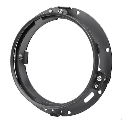 LED 7" Round LED Headlight Ring Bracket Fit Touring Softail Mounting HID Black