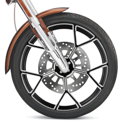 23'' Front Painted Fender&Wheel Rim Wheel Hub Fit For Harley Touring Glide 08-25