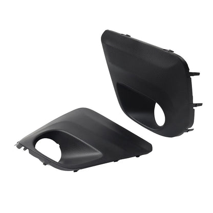 1 Pair Front Bumper Fog Light Bezel Cover Black For Subaru Forester 2019-2021