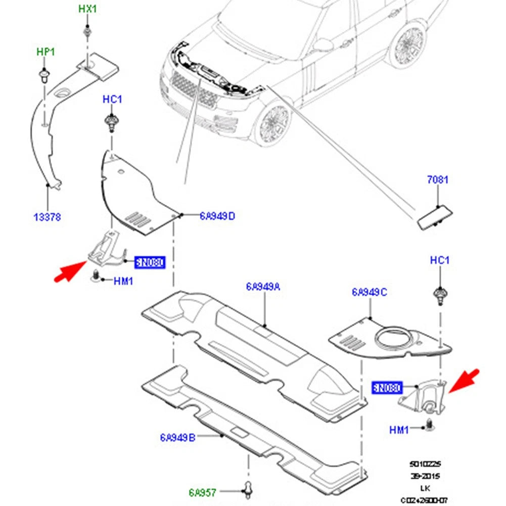 Engine Cover Bracket Support For Land Rover Range Rover 2013+ For Range Rover