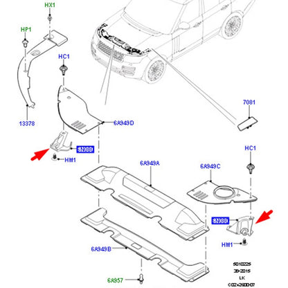 Engine Cover Bracket Support For Land Rover Range Rover 2013+ For Range Rover