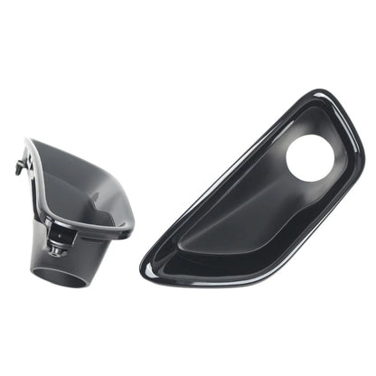 2pcs Front Glossy Fog Light Lamp Cover Bezel For Jeep Grand Cherokee 2017-2021