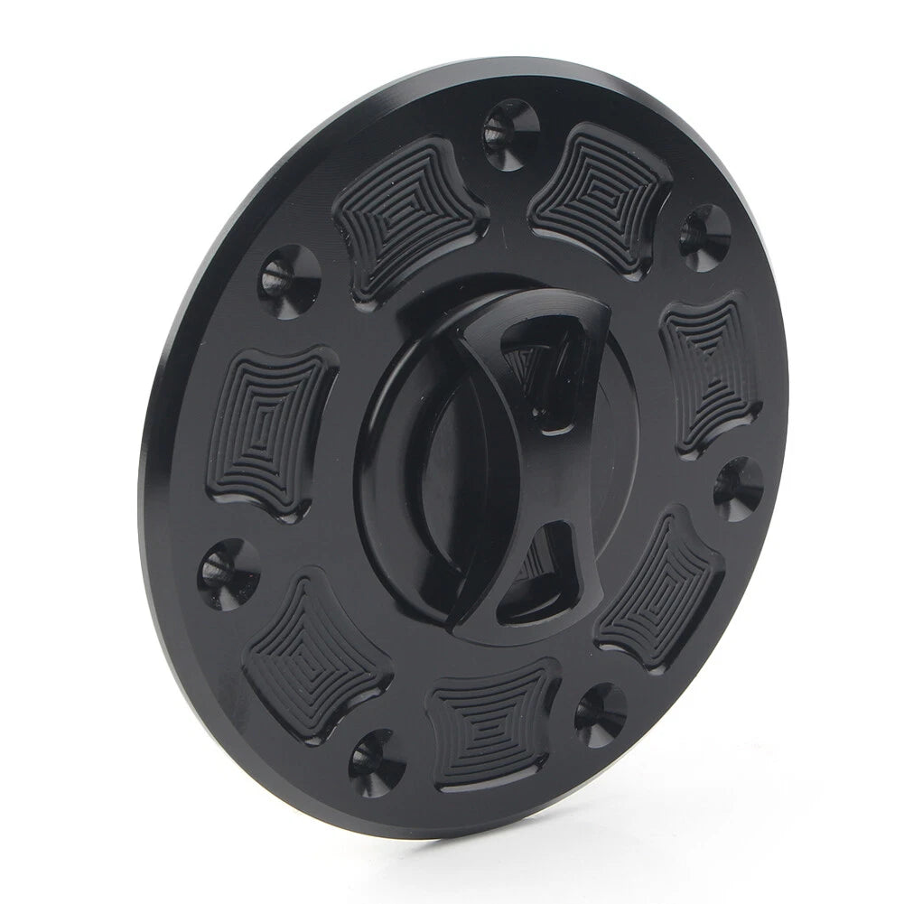 Fuel Gas Tank Cap Cover For Kawasaki NINJA 500 ZX-6 ZX-7 ZX-9 ZRX-1100 GPZ500 bk