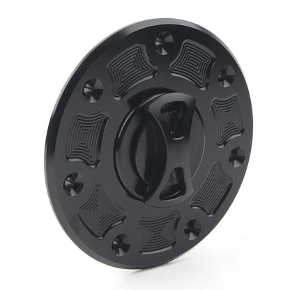 Fuel Gas Tank Cap Cover For Kawasaki NINJA 500 ZX-6 ZX-7 ZX-9 ZRX-1100 GPZ500 bk