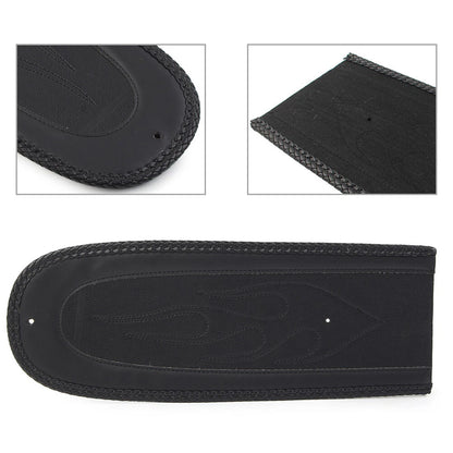 Rear Flame Fender Bib Skin Solo Seat For Harley Dyna Street Bob 2006-2017 Black