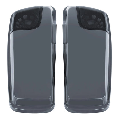 Saddlebag Lids 5X7"Speakers Cutout For Harley CVO Street Glide 14-24Gunship Gray