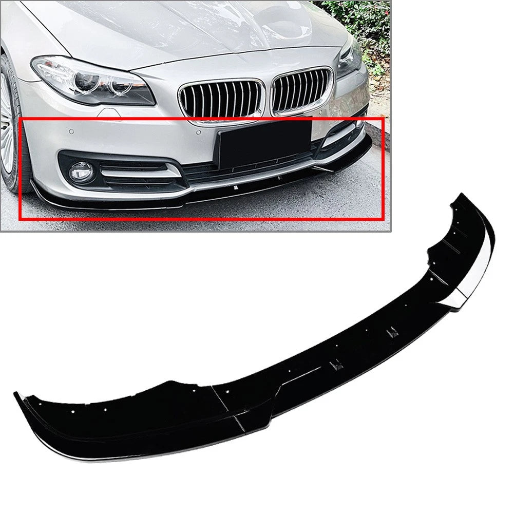 US 1pc Front Bumper Lip Spoiler Splitter For BMW 5 Series F10 F11 LCI 2015-2017