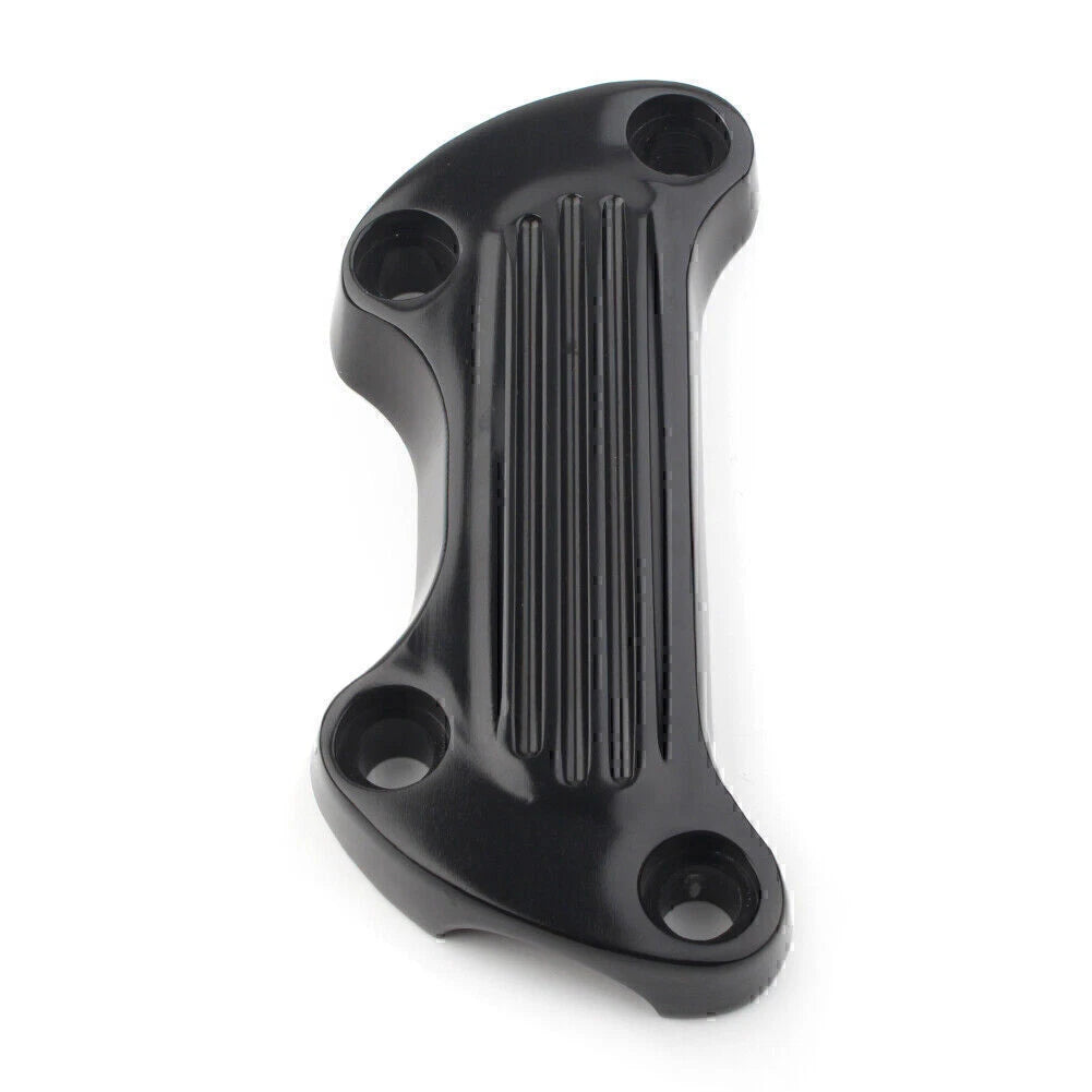 For Harley Sportster Softail Dyna 1" Handlebar Riser Top Clamp Cover Black
