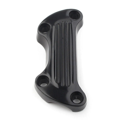 For Harley Sportster Softail Dyna 1" Handlebar Riser Top Clamp Cover Black