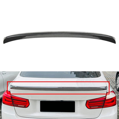 Carbon Look Rear Roof Trunk Spoiler Lip Tail Boot Wing For BMW F30 F35 F80 M3