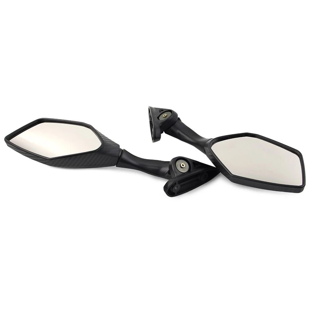 2PCS Foldable Side Rearview Mirrors For Yamaha YZF R3 R25 2015 - 2024 Black