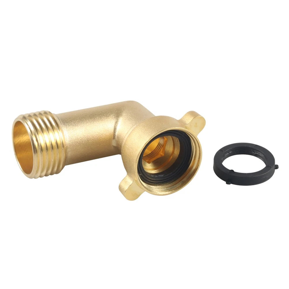 Garden Hose Extension Protector 90° Elbow Swivel Garden Hose Connector Adapter