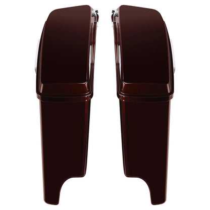 5" Stretched Saddlebags Fit For Harley Street Road Glide 14-23 Midnight Crimson