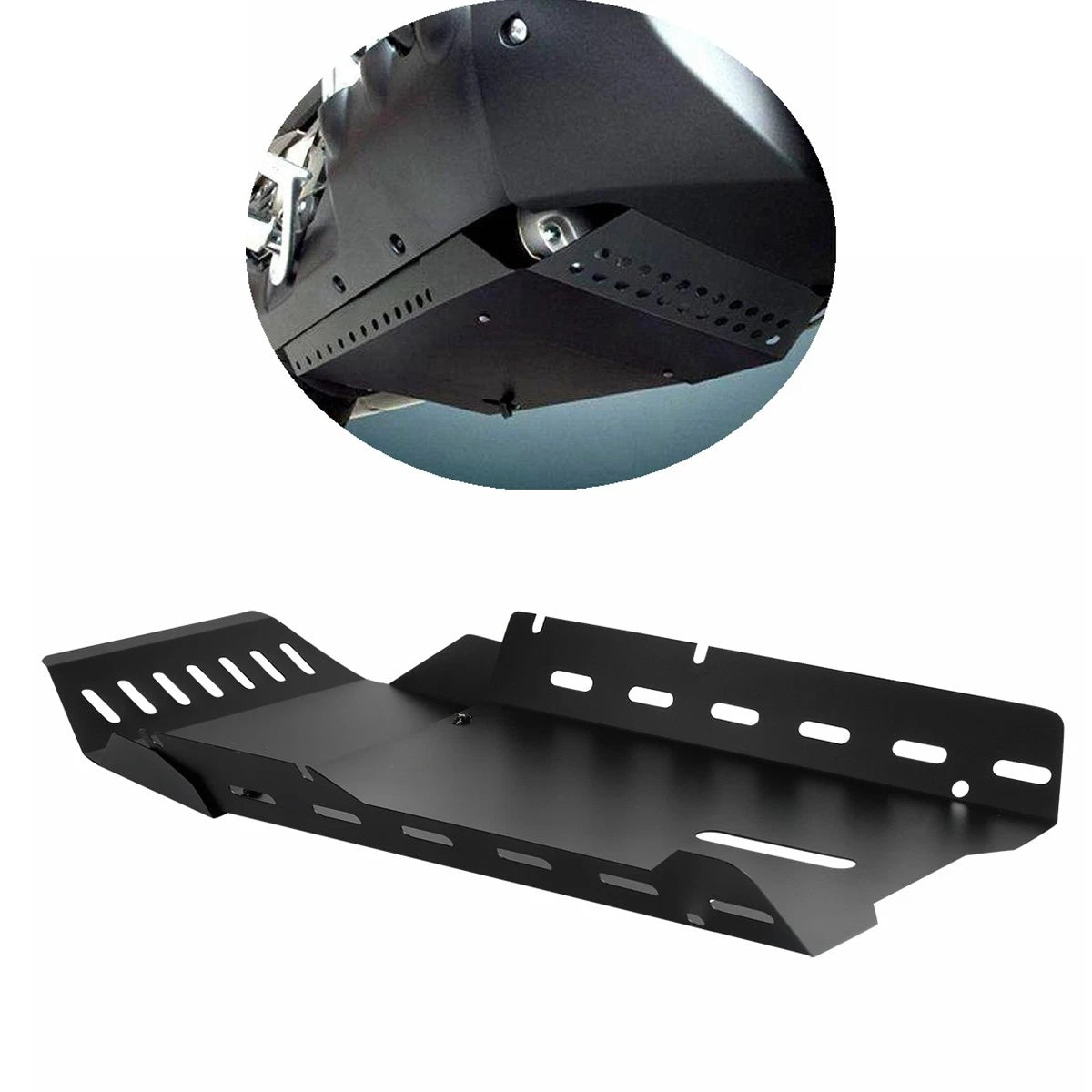 Black Engine Plates Covers Belly Pan For Honda Goldwing GL1800 1800 2001-2015 14